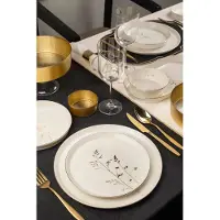 Hermia Concept , BNVFR27YT401267721, Tafelservice (27-teilig), 100 % PORZELLAN, Weiß, 27 x 44 x 27 cm
