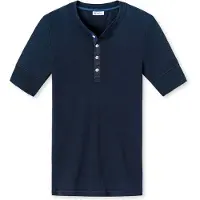 Schiesser Freizeit Tshirt Revival Karl-Heinz Kurzarm dunkelblau Herren