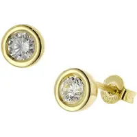 Trendor 51371 Ohrringe Gold 333 / 8K Zirkonia Ohrstecker