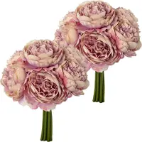 Creativ Green Kunstblumenstrauß "Rosenbouquet" mit üppigen Blüten