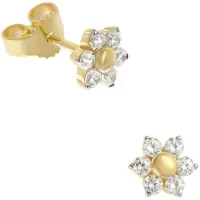 GLIZZ GL8353 Damen-Ohrringe Gold 333/8K Zirkonia Ohrstecker