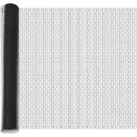 vidaXL Sechseckzaun mit Pfosten 25 x 1,4 m PVC-beschichteter Stahl