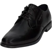Bugatti Halbschuhe Herren Glattleder SchwarzGröße:45