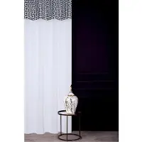 Chic Home Gardine in Weiß/ Schwarz - (L)270 x (B)140 cm - onesize