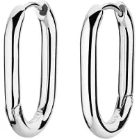 Rosefield JEOLS-J568 Damen-Ohrringe Creolen Oval Silberfarben