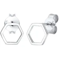 Elli Ohrringe 925 Sterling Silber Geo, Hexagon in Silber | Gr.: onesize