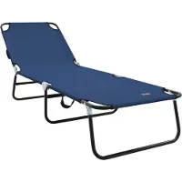vidaXL Klappbare Sonnenliege Blau 188 x 57 x 86,5 cm Polyester