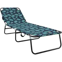 vidaXL Klappbare Sonnenliege Mehrfarbig 188 x 57 x 86,5 cm Polyester