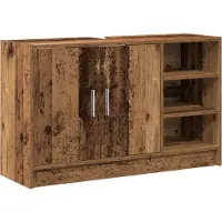 vidaXL Badezimmerschrank Altholz 90 x 29 x 55 cm Holzwerkstoff
