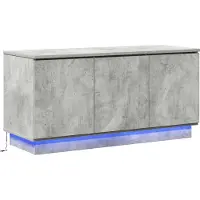 vidaXL TV-Schränk 100 x 38 x 49 cm Beton Grau Holzwerkstoff
