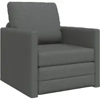 vidaXL Schlafsofa 60cm Dunkelgrau Stoff