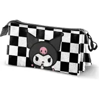 KARACTERMANIA Sanrio Triple Federmäppchen Kuromi Black & White