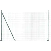 vidaXL Euro-Zaun mit Betonsockel 25 x 1,2 m PVC-beschichteter Stahl