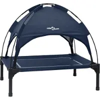 vidaXL Hundebett Marineblau 63 x 49,5 x 60 cm Stahl