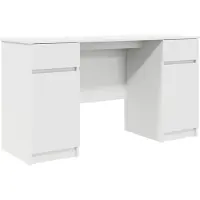 vidaXL Schreibtisch Weiß Holzwerkstoff 140 x 49 x 76 cm