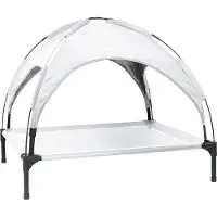 vidaXL Hundebett Silber Grau 90 x 81 x 80,5 cm Stahl