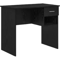 vidaXL Schreibtisch Schwarz Eichen-Optik Holzwerkstoff 90 x 49 x 75 cm