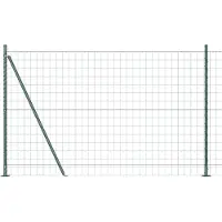 vidaXL Euro-Zaun mit Betonsockel 25 x 1,2 m PVC-beschichteter Stahl