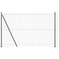 vidaXL Euro-Zaun mit Betonsockel 10 x 1,6 m PVC-beschichteter Stahl