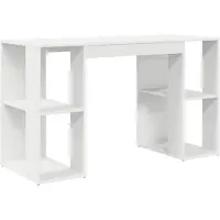 vidaXL Schreibtisch Weiß Holzwerkstoff 130 x 50,5 x 75 cm