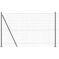 vidaXL Euro-Zaun mit Betonsockel 10 x 1,4 m PVC-beschichteter Stahl