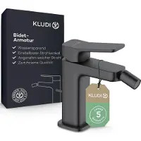 Kludi X3 Bidetarmatur mit Zugstangen-Ablaufgarnitur