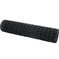 vidaXL Eurozaun Grau 1 x 25 m PVC-beschichtetes Eisen