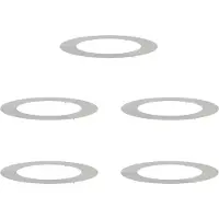 vidaXL geeignet für flache Baumringe 5 Stk. Silber Ø60/90 cm
