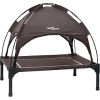 vidaXL Hundebett Braun 63 x 49,5 x 60 cm Stahl