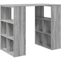 vidaXL Schreibtisch Graues Sonoma Holzwerkstoff 90 x 50 x 75 cm