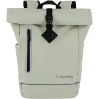 Travelite Freizeitrucksack Rucksack Basics Roll-Up Backpack Plane 19L Light Green hellgrün