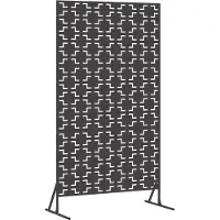 vidaXL Sichtschutz Schwarz 100 x 50 x 180 cm Stahl