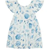 United Colors of Benetton Sommerkleid 34VAGV010 Blau Relaxed Fit