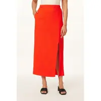 Scotch & Soda Pencil Slit Skirt Orange.com Größe: L | Maxiröcke Outlet | Damen | Orange