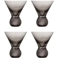 Bloomingville Corliss Cocktailgläser grau 4er Set