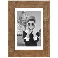 Höffner Bilderrahmen 21x30 cm Hollywood , braun , Holz , Maße (cm): B: 26 H: 35 T: 1.5