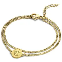 CO88 Collection Elegantes Goldenes Damenarmband CO88 Kollektion 8CB-90688