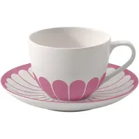 Villeroy & Boch Fleur Couleur Kaffeetasse mit Untertasse