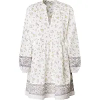Pepe Jeans für Damen. PL953758 Lia Kleid weiß (XS), Lässig, Baumwolle, Langarm