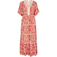 Apricot Maxikleid "Ikat-Batwing-Maxikleid" mit Crochet-Details