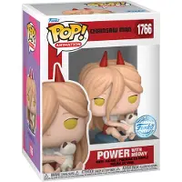 Funko POP! Pop! Chainsaw Man - Power With Meowy #1766 (Exclusive) Chase (Flocked)