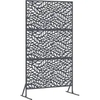 vidaXL Sichtschutz 100 x 50 x 180 cm Stahl Anthrazit