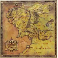 Lord of the Rings Limitierte Auflage Herr Der Ringe Karte Replik