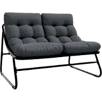 vidaXL gartenmöbel Schwarz 110 x 81 x 71 cm Pulverbeschichteter Stahl