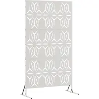 vidaXL Sichtschutz Grau 100 x 50 x 180 cm Stahl