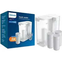 Philips AWP2980WH3 automatischer Wasserfilter für die Arbeitsplatte. Drei Kartuschen im Lieferumfang enthalten.