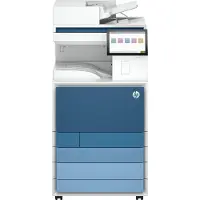 HP LaserJet Enterprise 8801dn Multifunction Farbe Drucker, Nur Ethernet; Duplex; Kopierer, Scanner, Laser, Farbdruck, 1200 x 1200 DPI, A3, Direktdruck, Blau, Weiß