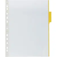Durable Function Sichttafel A4, Bedienfeld-Display, Transparent, Gelb, PVC, 210 x 297 mm (A4), Gelb, 6 cm