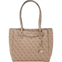 GUESS Elegante Beigefarbene Damentasche mit Mehreren Fächern und Details
