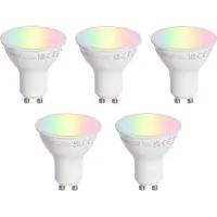 LUEDD 5er-Set GU10 50mm LED-Glühbirnen Klar 4,7W 400 lm 2200-2400K